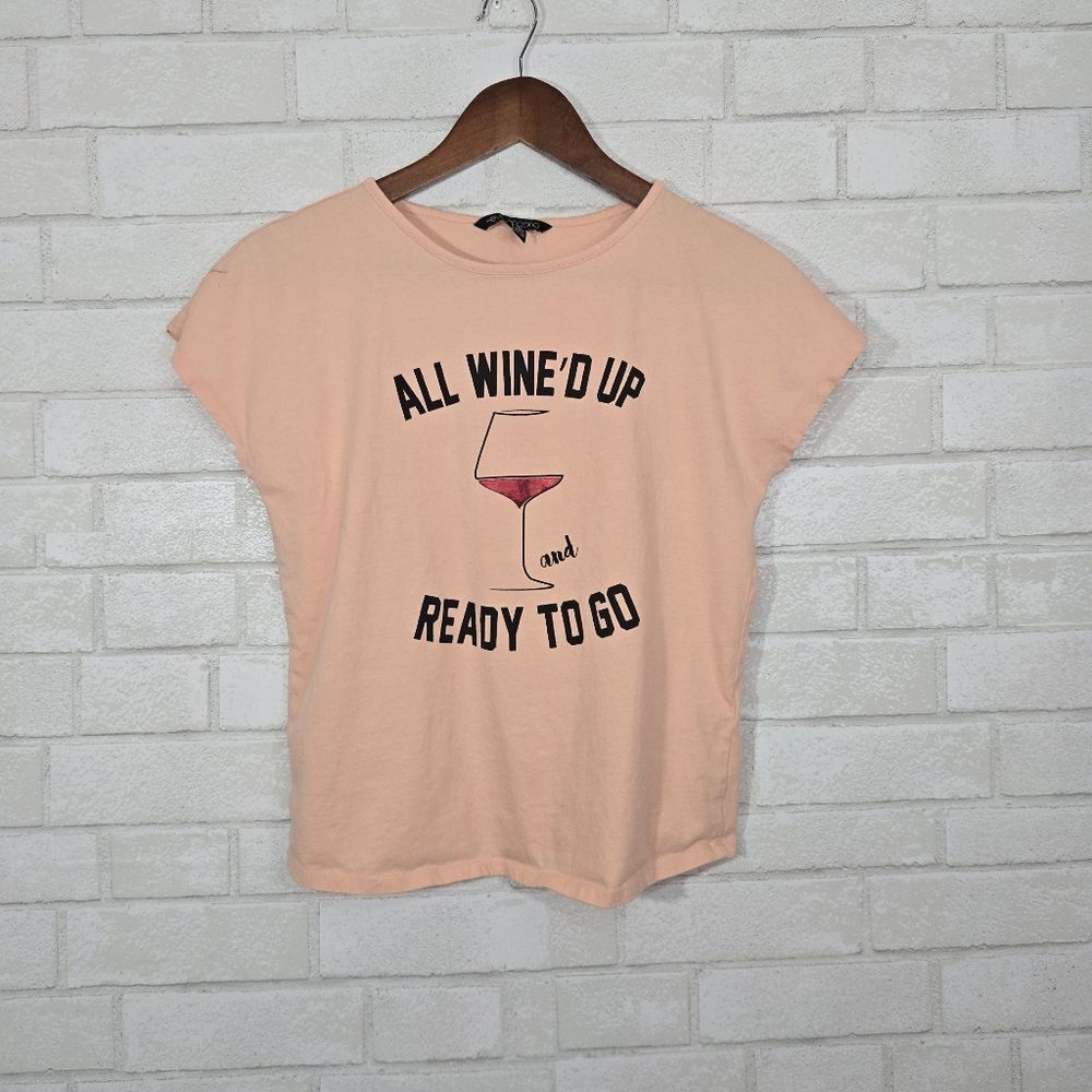 Eva Longoria "All wine'd up and ready to go" graphic tee